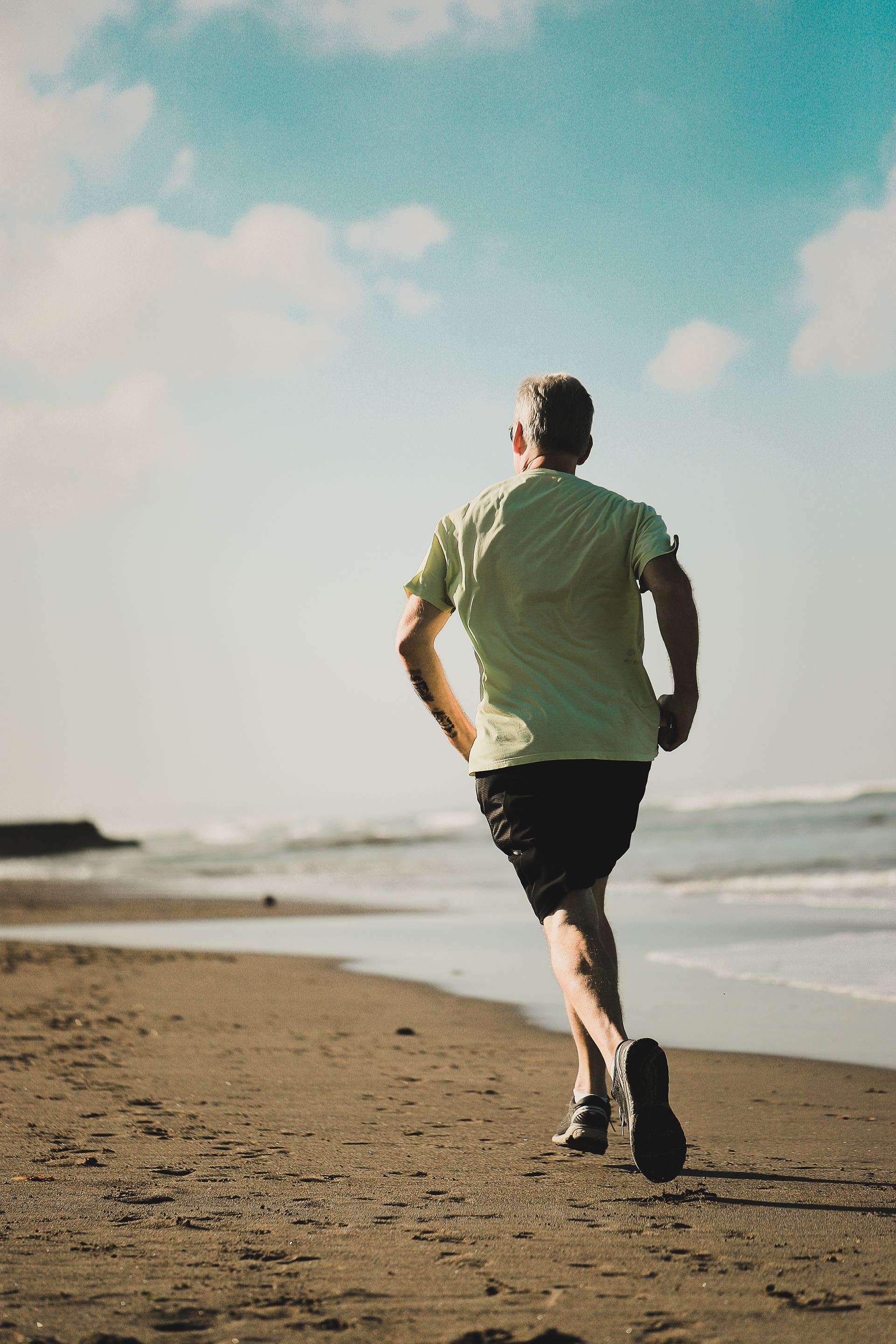 isolated jogger