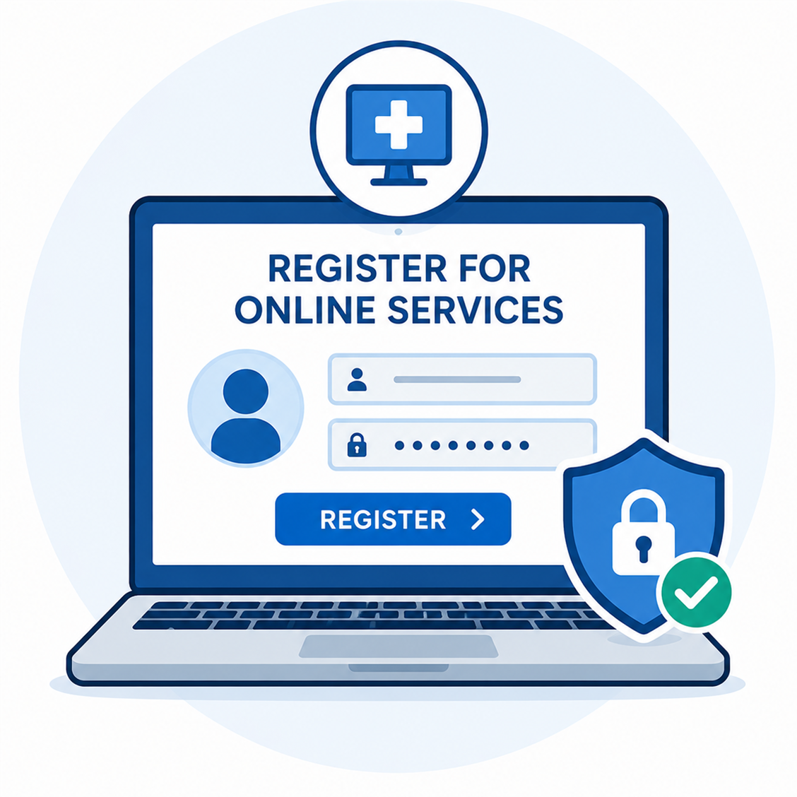 Register for online services form